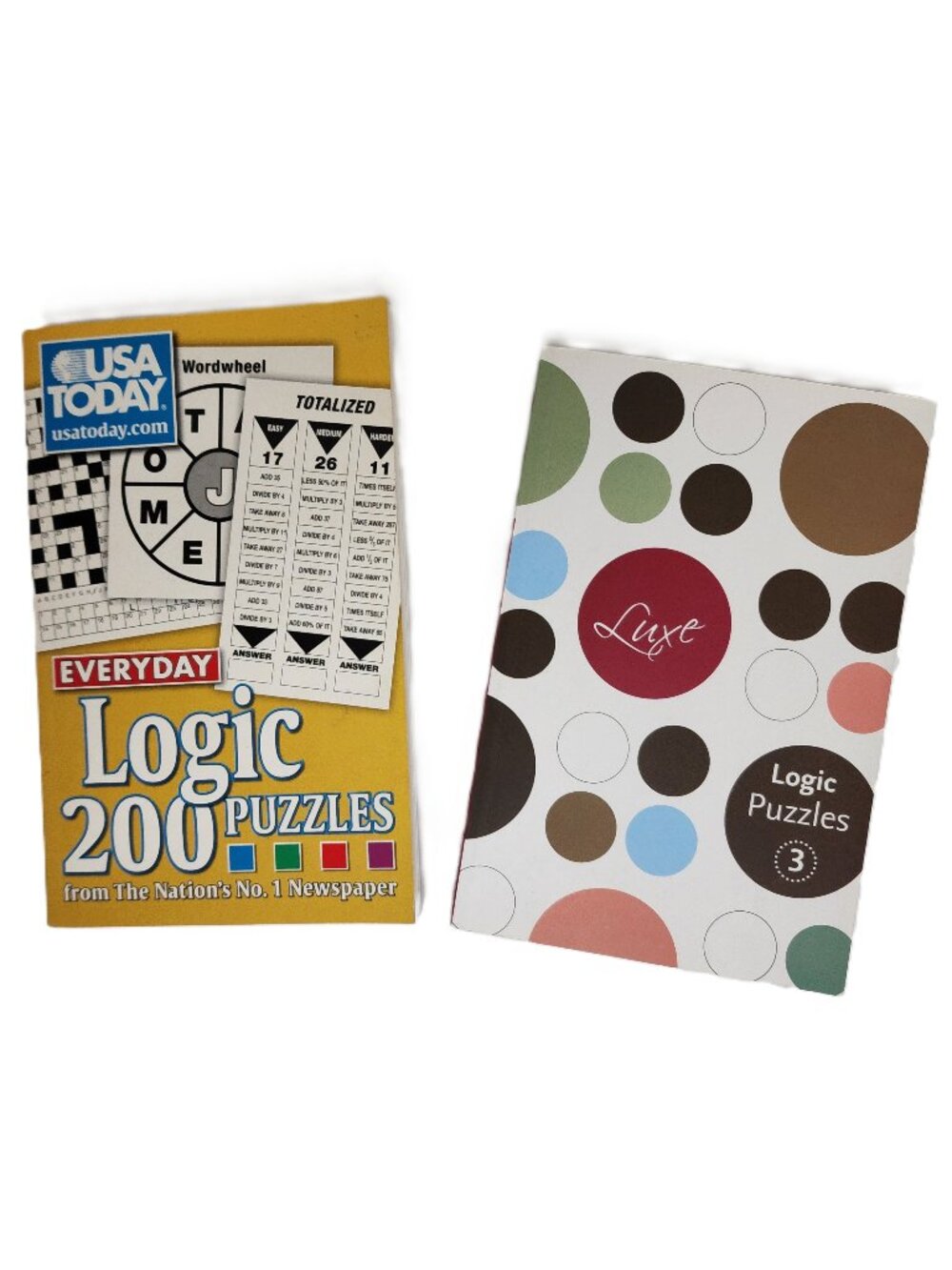 Luxe & Everyday Logic Puzzels To Give Your Brain a Workout 2 Book Bundle…